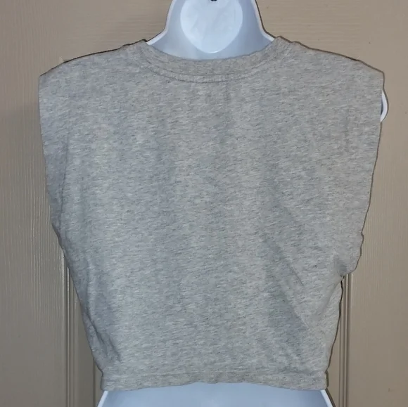 Offline By Aerie Light Gray Crop Top Sz S - Picture 3 of 5